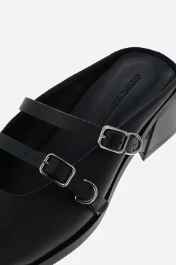 Justine Clenquet Andie black mules New
