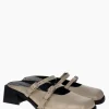 Justine Clenquet Andie pearl beige mules Sale