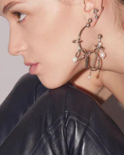Justine Clenquet Carl pearl earring Online
