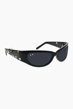 Justine Clenquet Clara black sunglasses Clearance