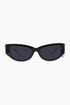 Justine Clenquet Clara black sunglasses Clearance