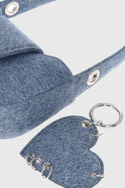 Justine Clenquet Dylan denim blue bag New
