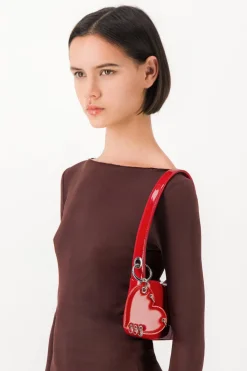 Justine Clenquet Dylan red lipstick bag Clearance