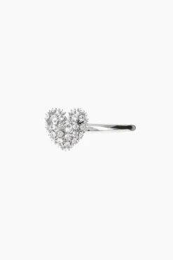 Justine Clenquet Heart crystal hair clip Best