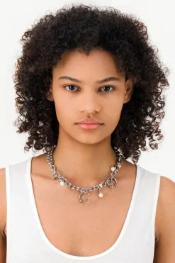 Justine Clenquet Holly pearl necklace Sale
