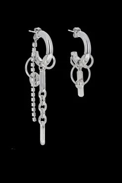 Justine Clenquet Iris crystal earrings Clearance
