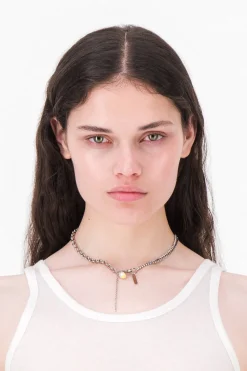 Justine Clenquet Jamie pearl choker Clearance