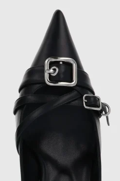 Justine Clenquet Joan black slingbacks Best