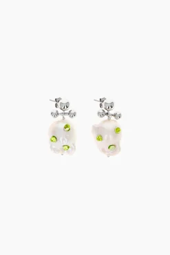 Justine Clenquet Joan acid green earrings Fashion