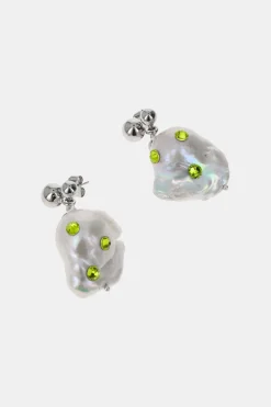Justine Clenquet Joan acid green earrings Fashion