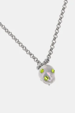 Justine Clenquet Joan acid green necklace Online