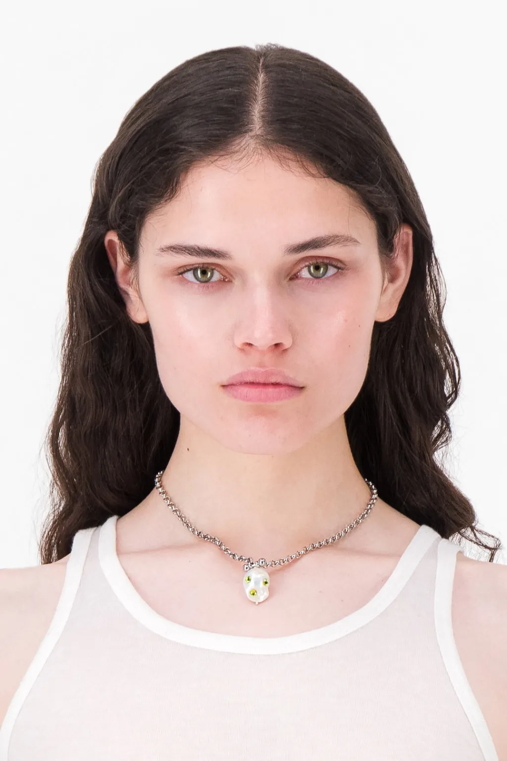 Justine Clenquet Joan acid green necklace Online
