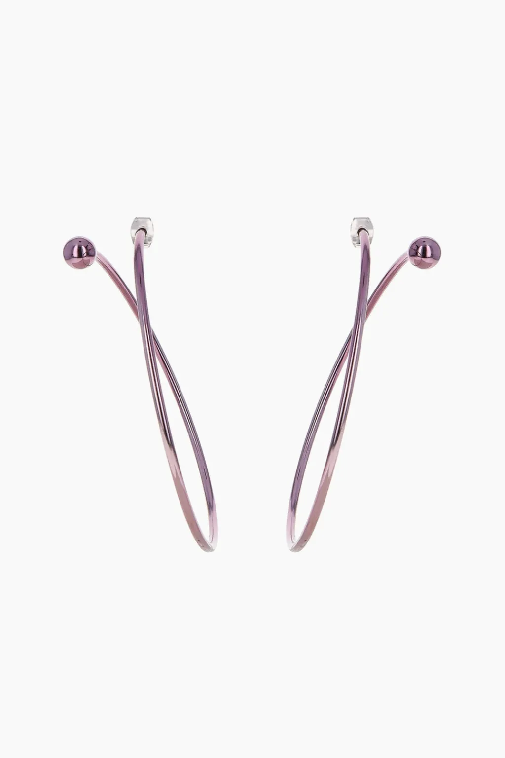 Justine Clenquet Marfa dark purple earrings Online