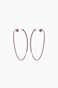 Justine Clenquet Marfa dark purple earrings Online
