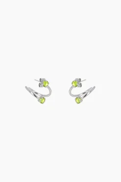 Justine Clenquet Maxine acid green earrings Hot