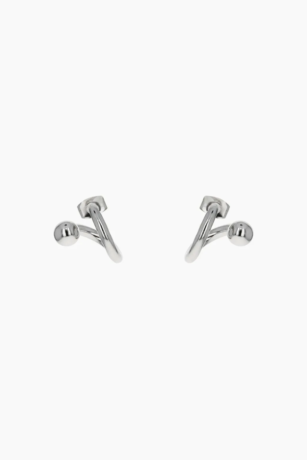 Justine Clenquet Mel silver earrings Hot