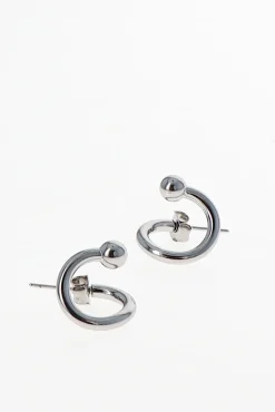 Justine Clenquet Mel silver earrings Hot