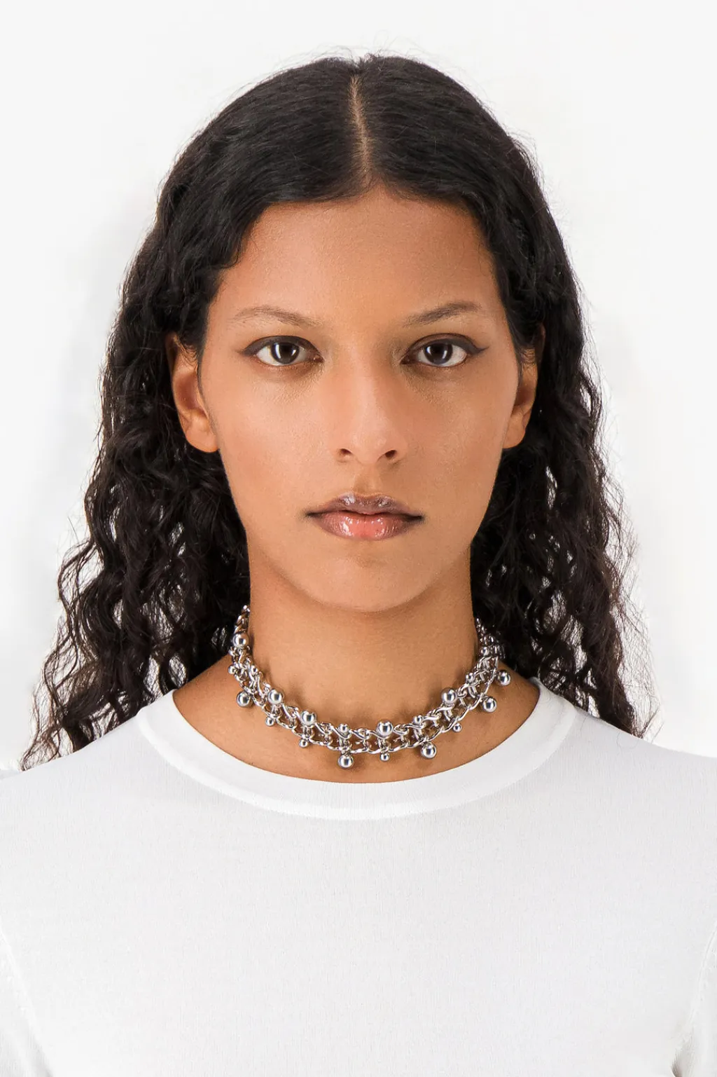 Justine Clenquet Mindy silver choker Clearance
