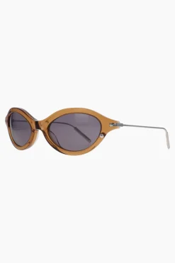 Justine Clenquet Neve brown sunglasses Discount