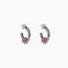 Justine Clenquet Sam dark purple earrings New
