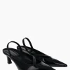 Justine Clenquet Sofia black patent slingbacks Fashion