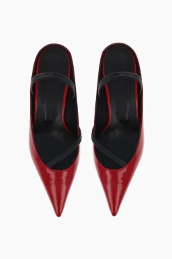 Justine Clenquet Sofia red lipstick slingbacks Online