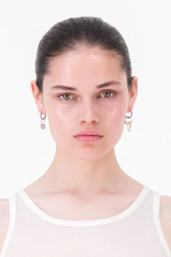 Justine Clenquet Sweetheart earrings New