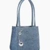 Justine Clenquet Uma denim blue bag Online
