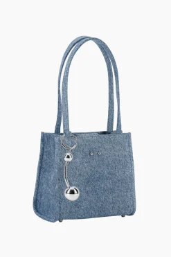 Justine Clenquet Uma denim blue bag Online